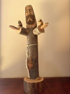 Wooden statue of St. Francis
