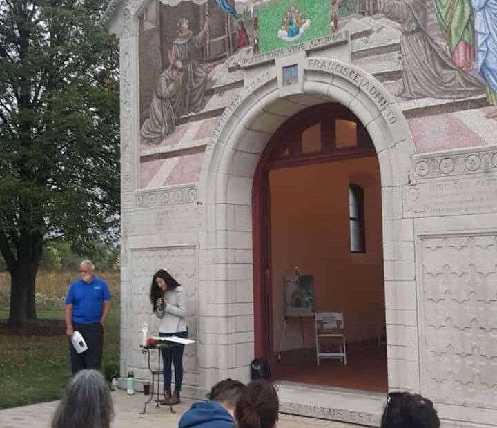 prayer service outdoors